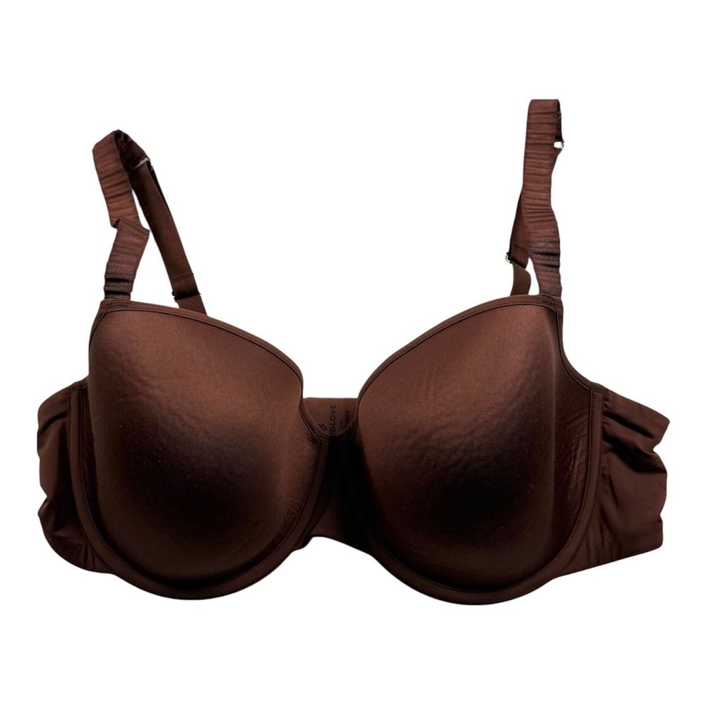 ThirdLove 24/7 Classic T-Shirt Bra Womens 36D Brown Underwire Padded Comfort